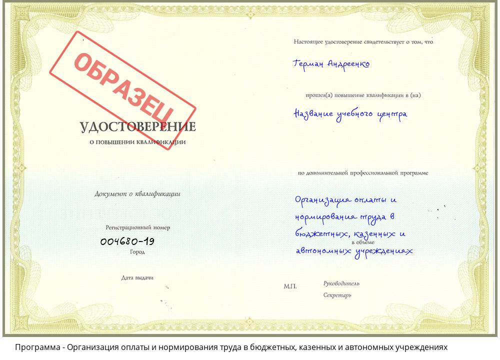 Организация оплаты и нормирования труда в бюджетных, казенных и автономных учреждениях Мурманск