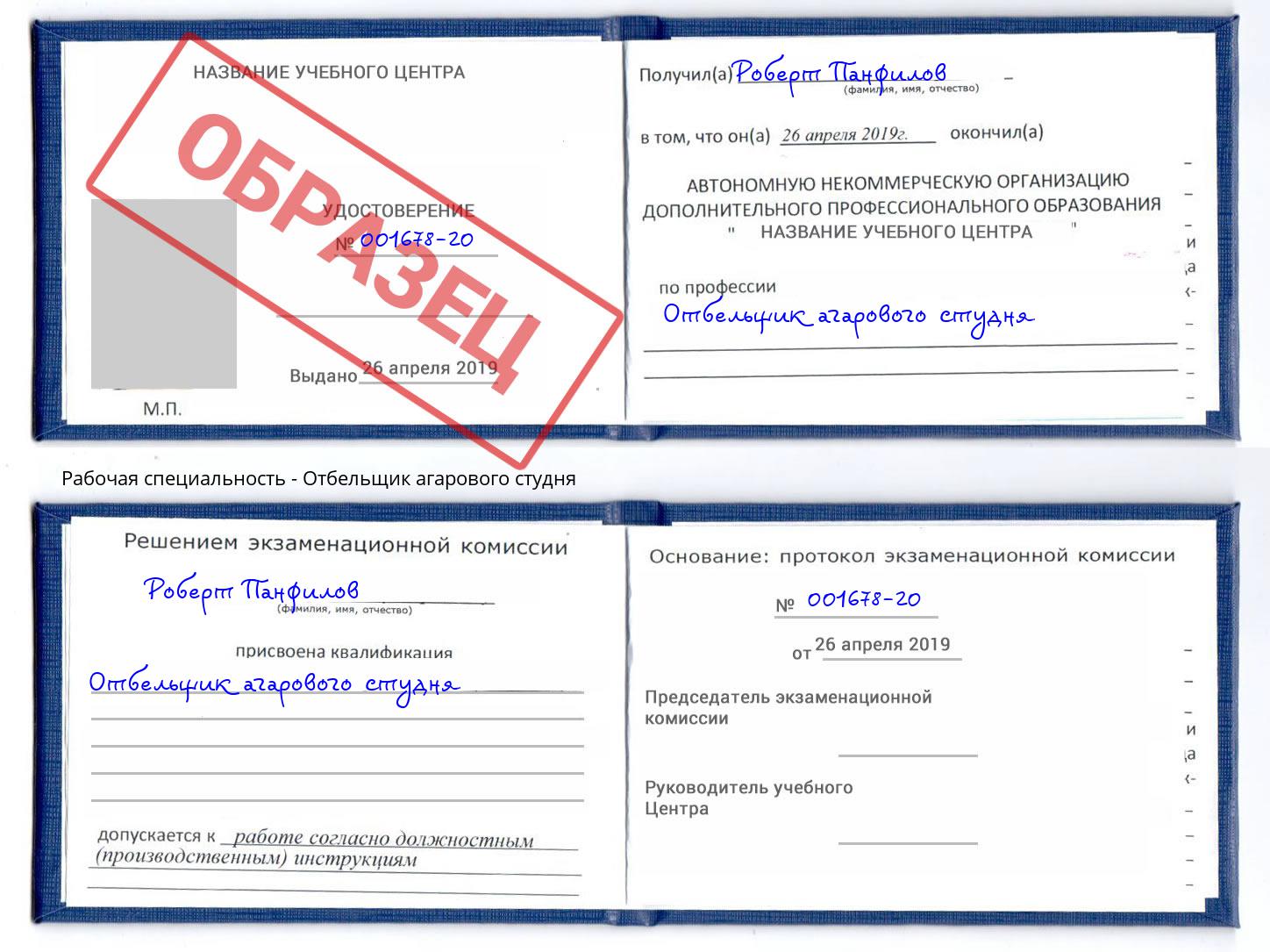 Отбельщик агарового студня Мурманск