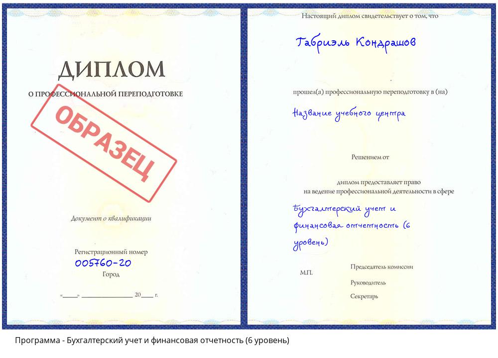 Бухгалтерский учет и финансовая отчетность (6 уровень) Мурманск